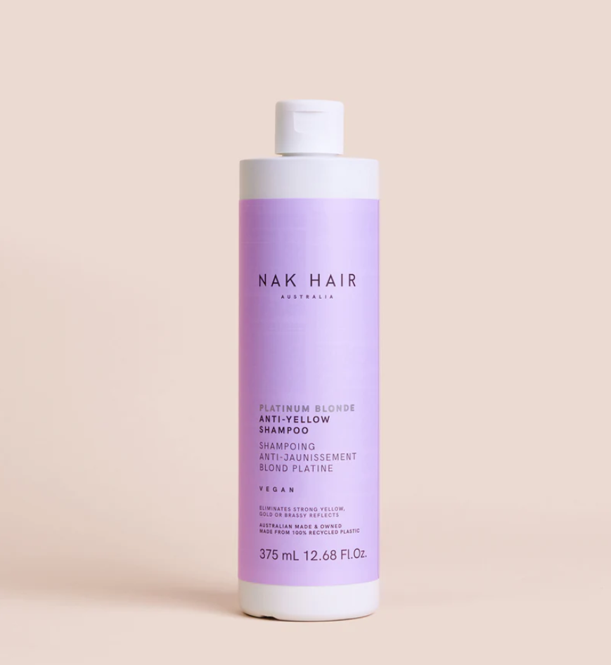 NAK PLATINUM BLONDE ANTI-YELLOW SHAMPOO 375ML